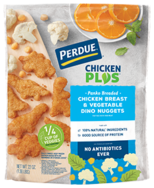 PERDUE® CHICKEN PLUS® Chicken Breast & Vegetable Dino Nuggets