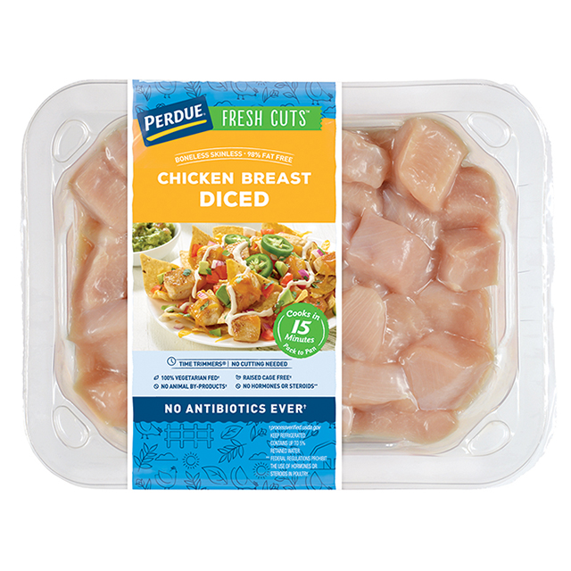 <p>PERDUE® FRESH CUTS® Fresh Pre-Cut Diced Chicken Breast</p>