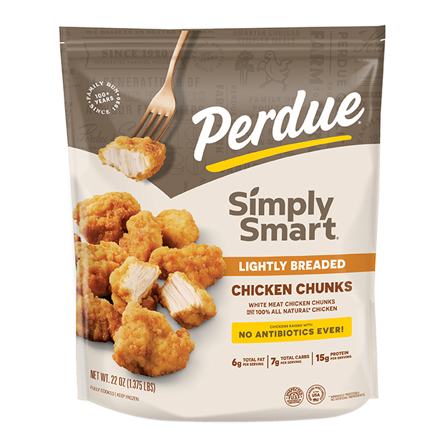 <p>PERDUE® SIMPLY SMART® Lightly Breaded Chicken Chucks</p>