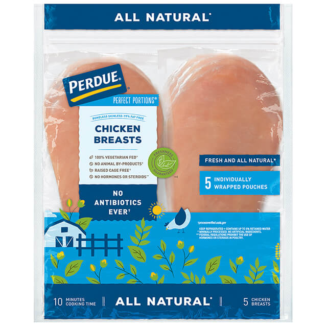 <p>PERDUE® PERFECT PORTIONS® Boneless Skinless Chicken Breast All Natural</p>