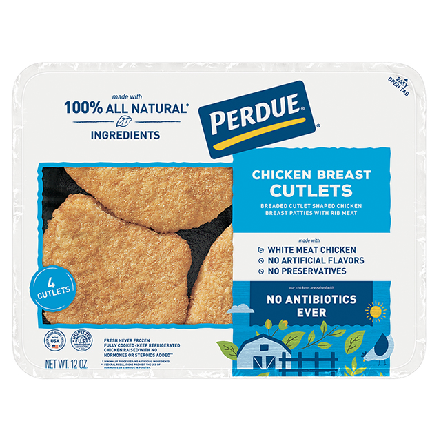 PERDUE® Refrigerated Breaded Chicken Breast Cutlets (12 oz.)