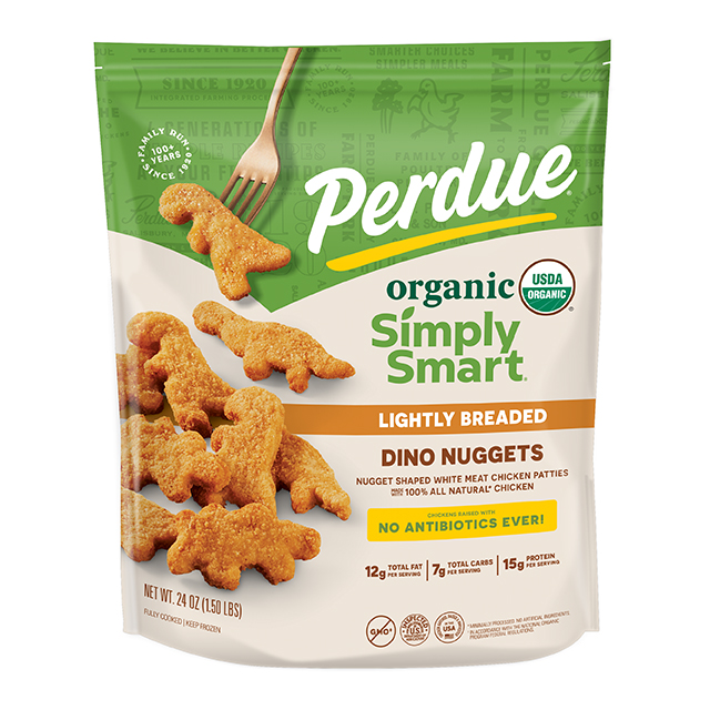 PERDUE® SIMPLY SMART® Organic Lightly Breaded Chicken Dino Nuggets