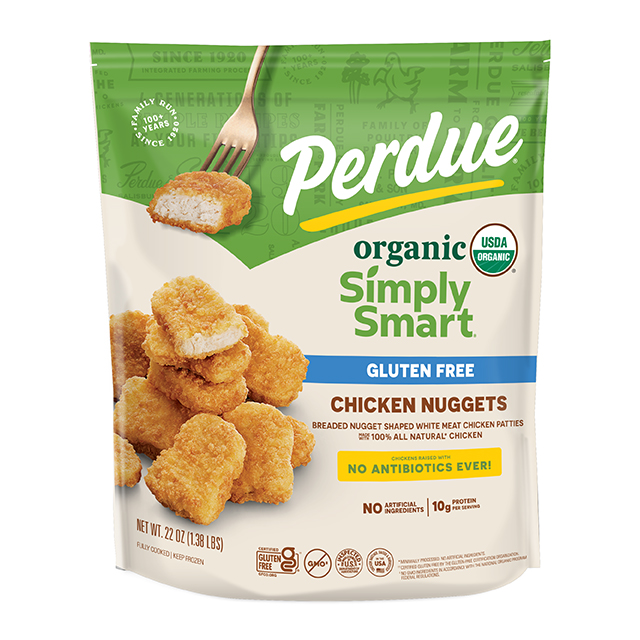 PERDUE® SIMPLY SMART® Organic Breaded Chicken Breast Nuggets Gluten Free 