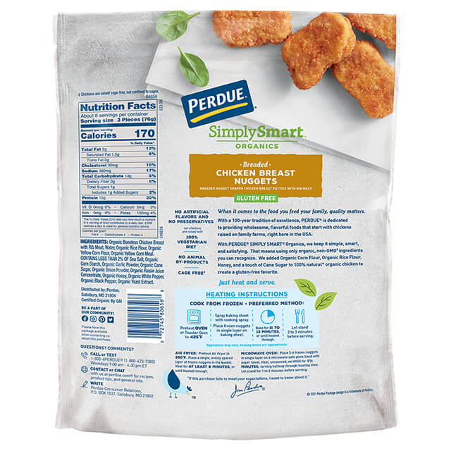 PERDUE® Chicken Breast Nuggets With Cheddar Cheese, 4106
