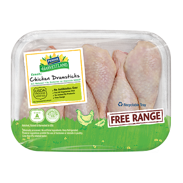 PERDUE® HARVESTLAND® Free Range Chicken Drumsticks