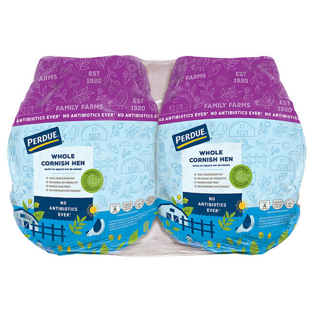 PERDUE® Fresh Whole Cornish Hens Twin Pack