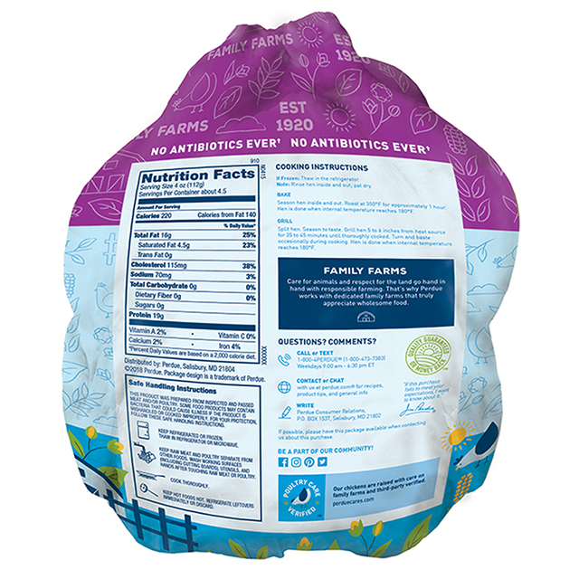 PERDUE® Fresh Whole Cornish Hens Twin Pack