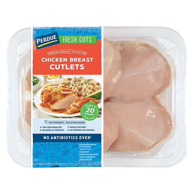 PERDUE® FRESH CUTS® Chicken Breast Cutlets, 62622