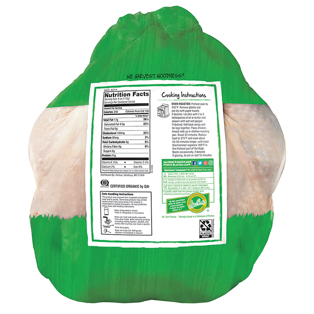 PERDUE® HARVESTLAND® Organic Whole Chicken with Giblets | 66405 | PERDUE®