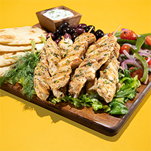 Chicken Souvlaki Platter