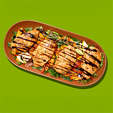 Grilled Rosemary Chicken Breast with Butternut Squash and Apple Salad